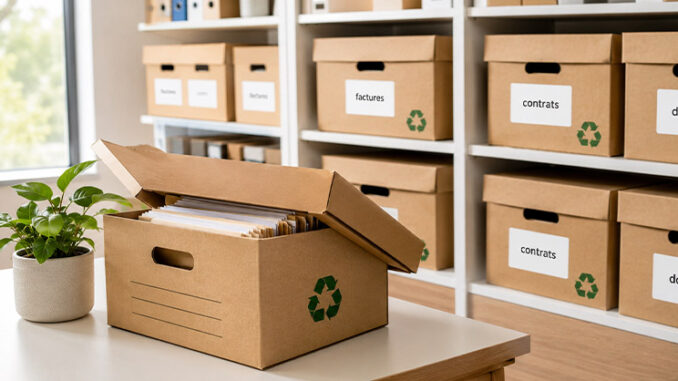 Cartons recyclés pour vos archives